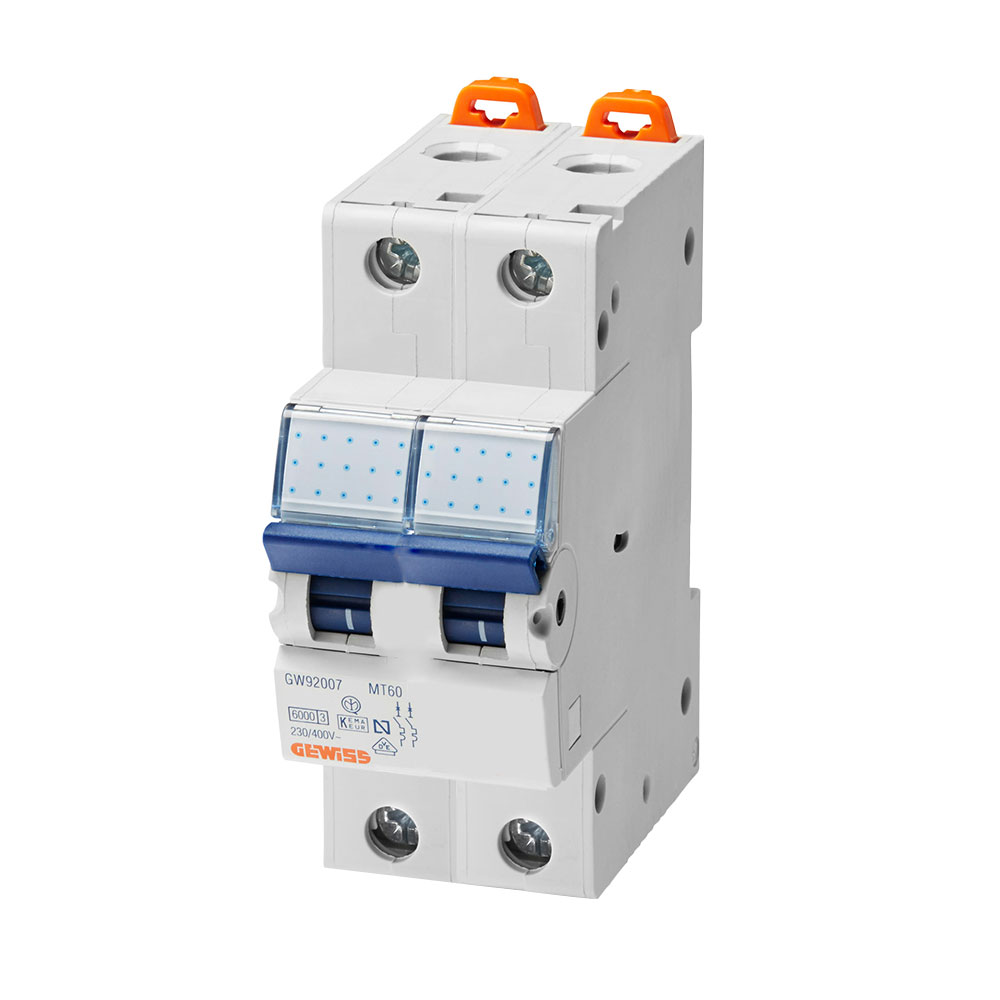 کلید مینیاتوری دو پل 25 آمپر گویس مدل 2P-C25-6K