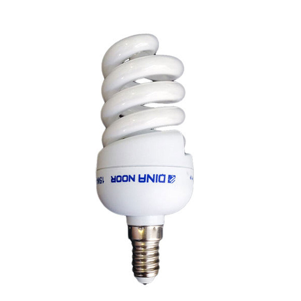 لامپ کم مصرف 15وات سرپیچ شمعی فول پیچ دینانور