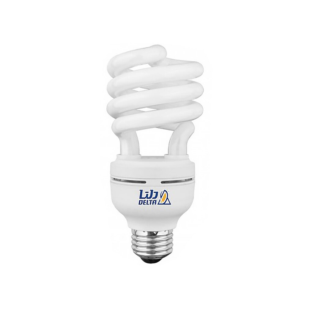 لامپ کم مصرف 20 وات نیم پیچ E27 دلتا