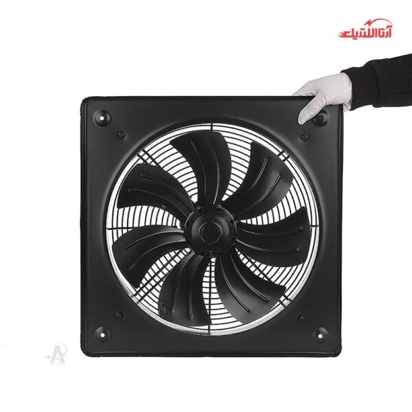 هواکش ایلکای نمره 50 تک فاز هفت پر فلزی دمنده مدل دمنده با قاب کد VIK-50A4S-L