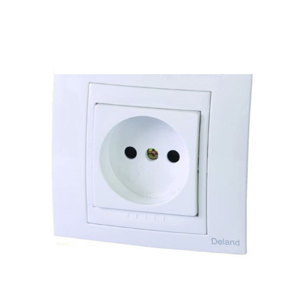 پریز برق محافظ دار دلند مدل سیلور