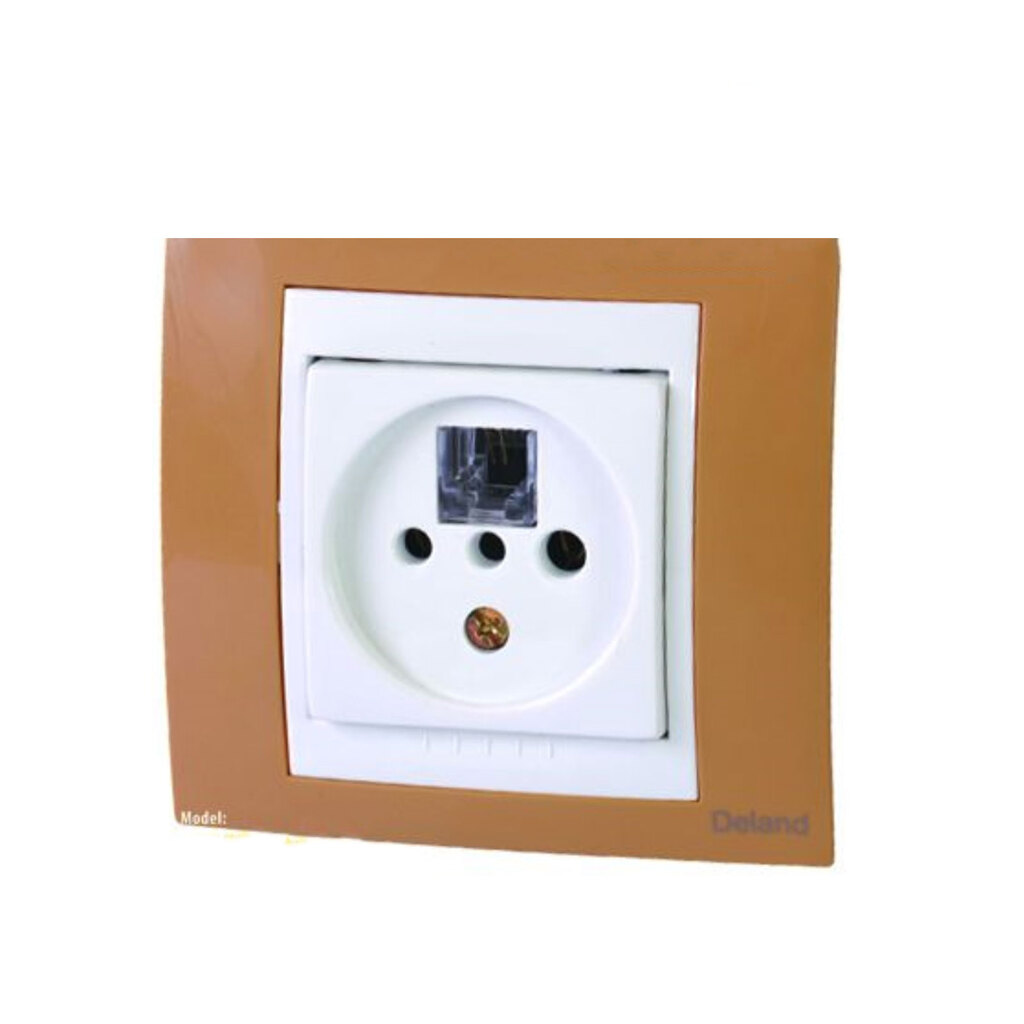 پریز تلفن سوکت دار دلند مدل سیلور