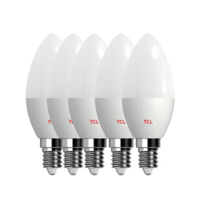 لامپ شمعی کندل مات ال ای دی 5 وات TCL بسته 5 عددی