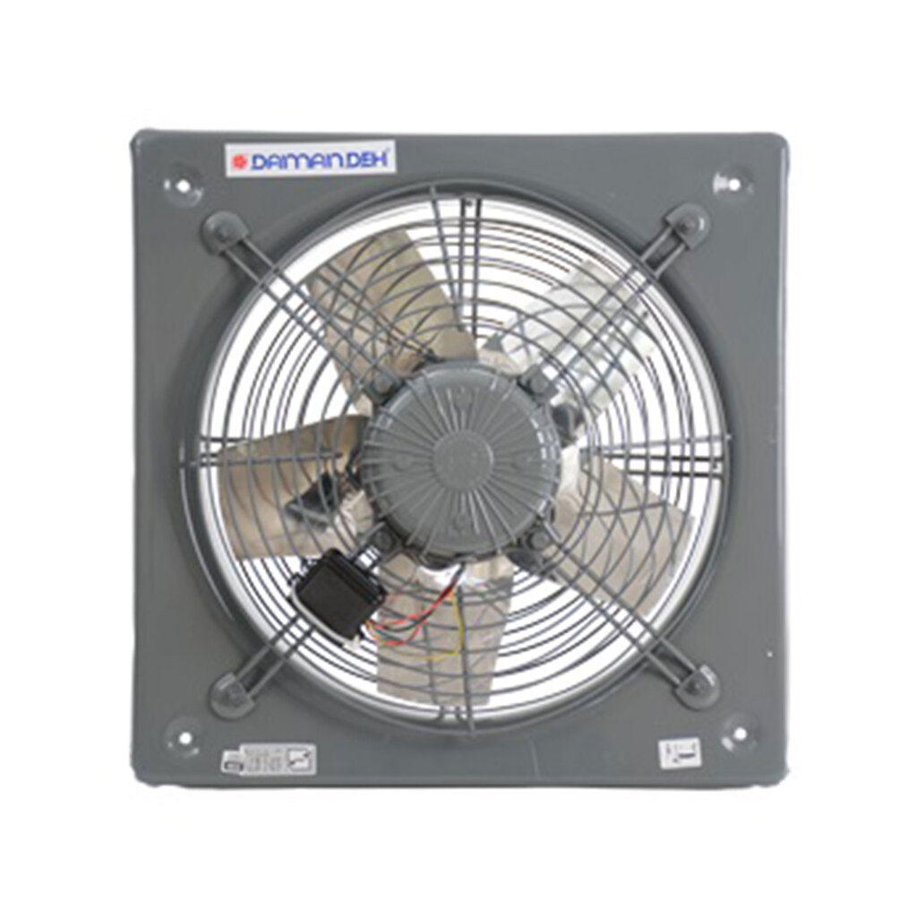 هواکش صنعتی نمره 50 تک فاز دمنده مدل پروانه استیل کد VIS-50D4S