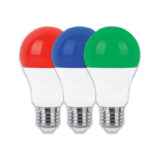لامپ ال ای دی حبابی 9 وات E27 رنگی پارس شوان