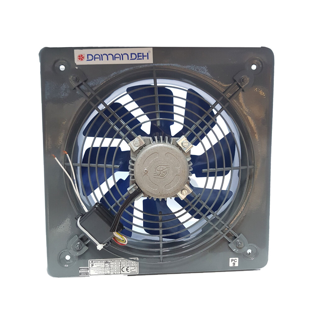 هواکش صنعتی نمره 35 تک فاز با پروانه فلزی دمنده کد VIA-35C4S