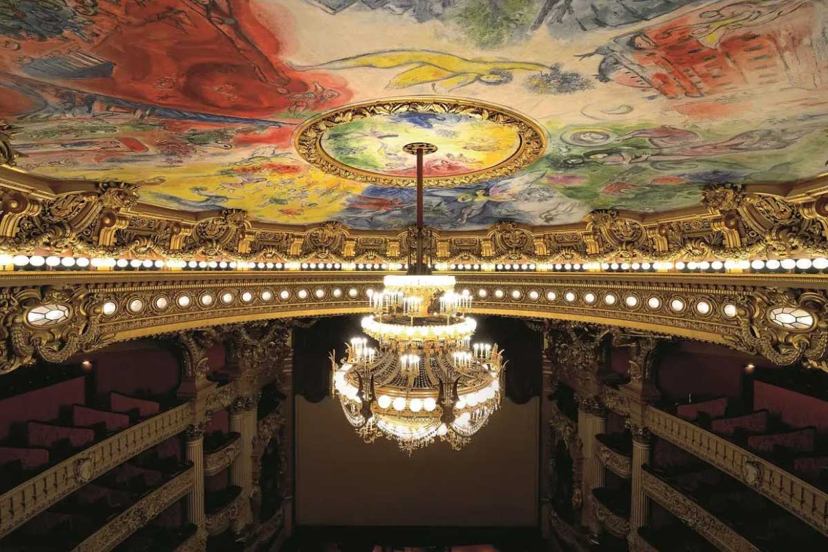 سنگین‌ترین و خاص‌ترین لوستر دنیا؛ Paris Opera House، پاریس