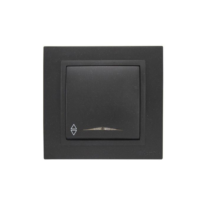 کلید کراکس آذین با قاب مشکی پارت الکتریک 5061-4008