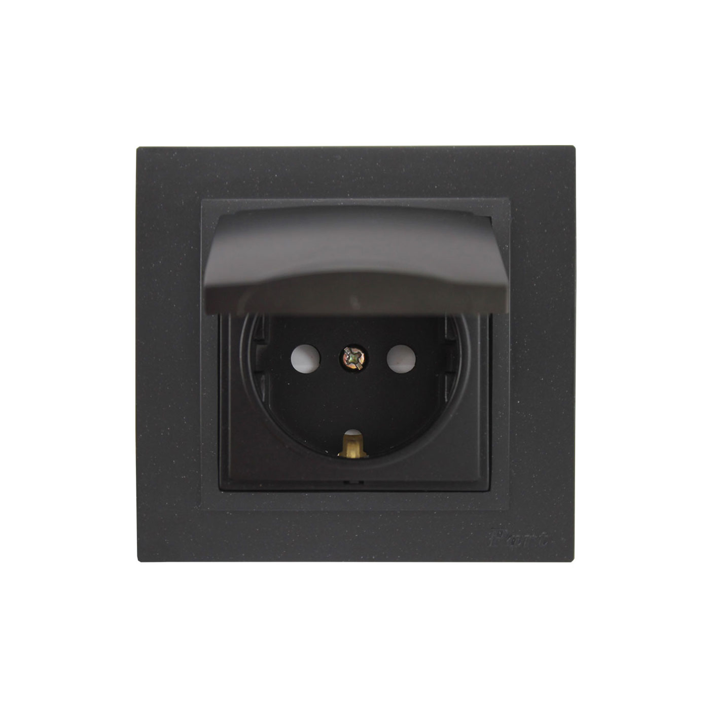 پریز ارتدار با قاب مشکی پارت الکتریک 5061-4108