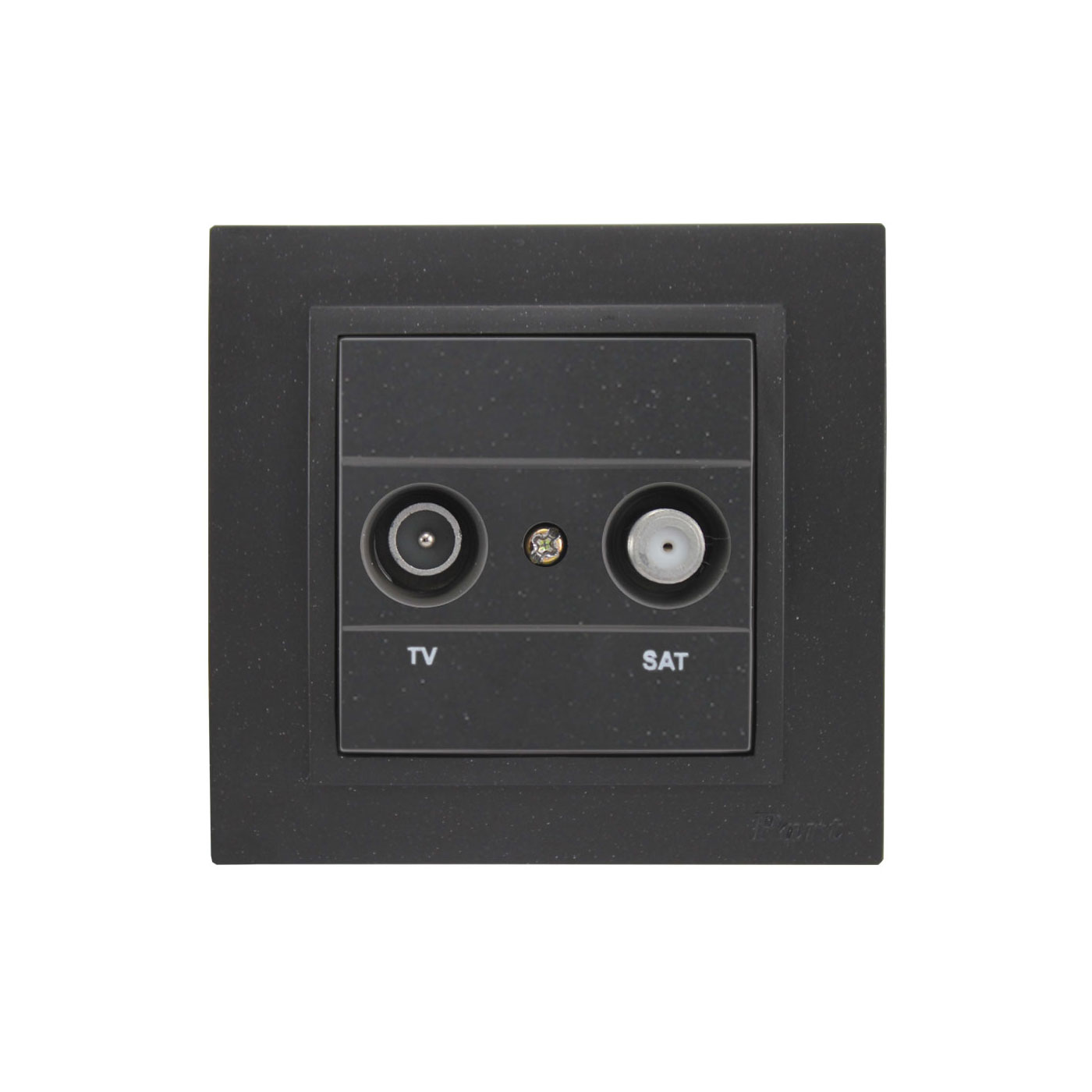 پریز آنتن ماهواره با قاب مشکی پارت الکتریک مدل آذین 5061-5227