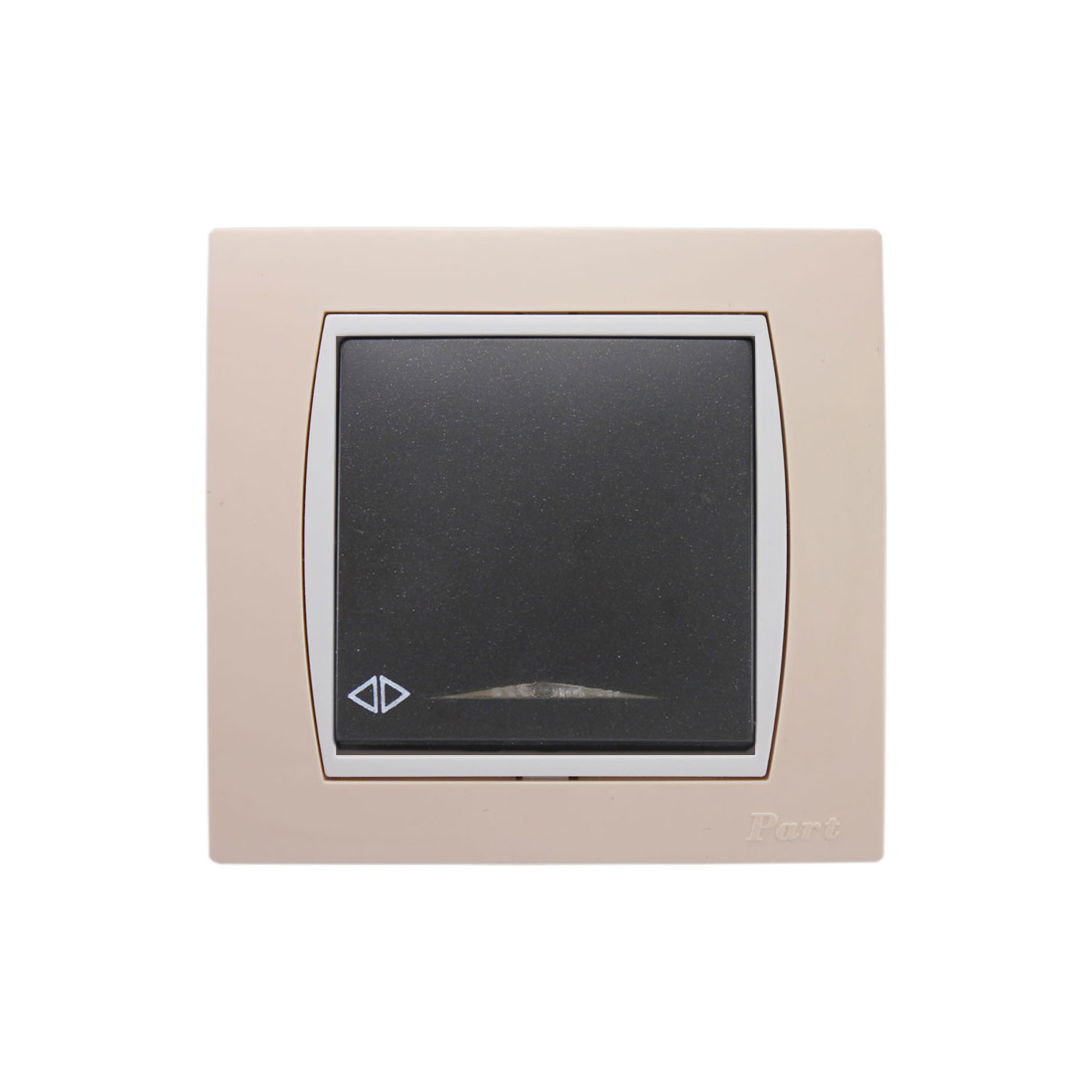 کلید تبدیل با قاب کرم پارت الکتریک مدل آذین 5029-4016