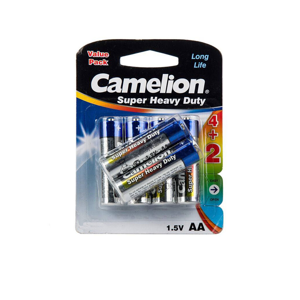 باتری قلمی Super Heavy Duty بسته 6 عددی