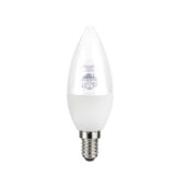 لامپ شمعی لوستری ال ای دی 5 وات شفاف لنا افراتاب سرپیچ E14