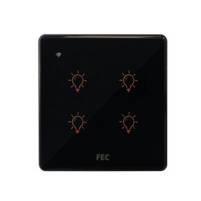 کلید لمسی چهار پل هوشمند فاین الکتریک مدل FEC-SW-04