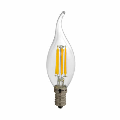 لامپ شمعی اشکی فیلامنتی 6 وات پایه E14 فاین الکتریک