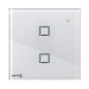 کلید لمسی هوشمند دو پل RF نستک سری INNOVA کد NE4LS01XG2