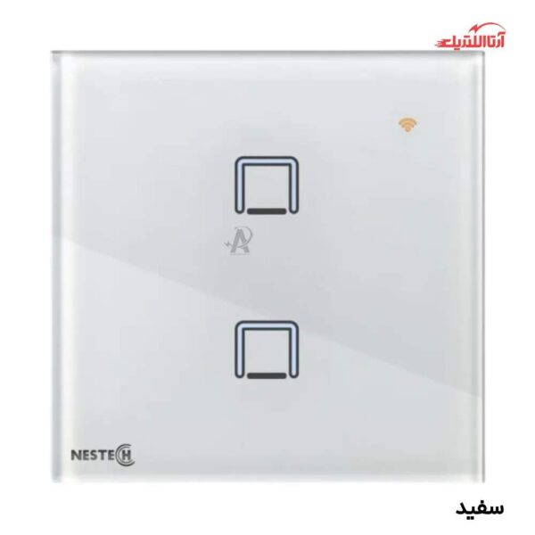 کلید لمسی هوشمند دو پل RF نستک سری INNOVA کد NE4LS01XG2