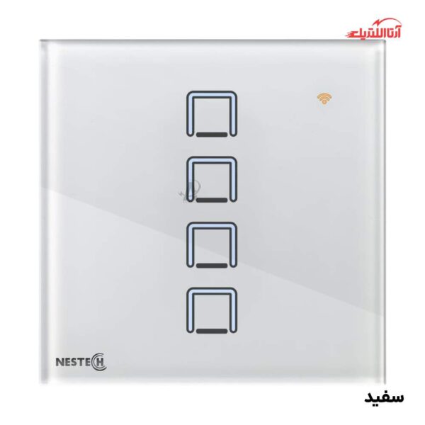 کلید لمسی هوشمند چهار پل RF نستک سری INNOVA کد NE4LS01XG4