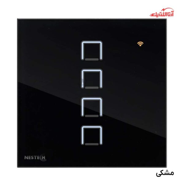 کلید لمسی هوشمند چهار پل RF نستک سری INNOVA کد NE4LS01XG4