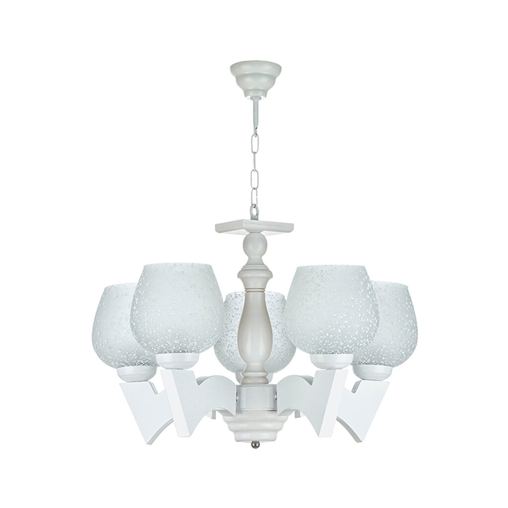 لوستر چوبی پنج شعله چشمه نور کد G668/5