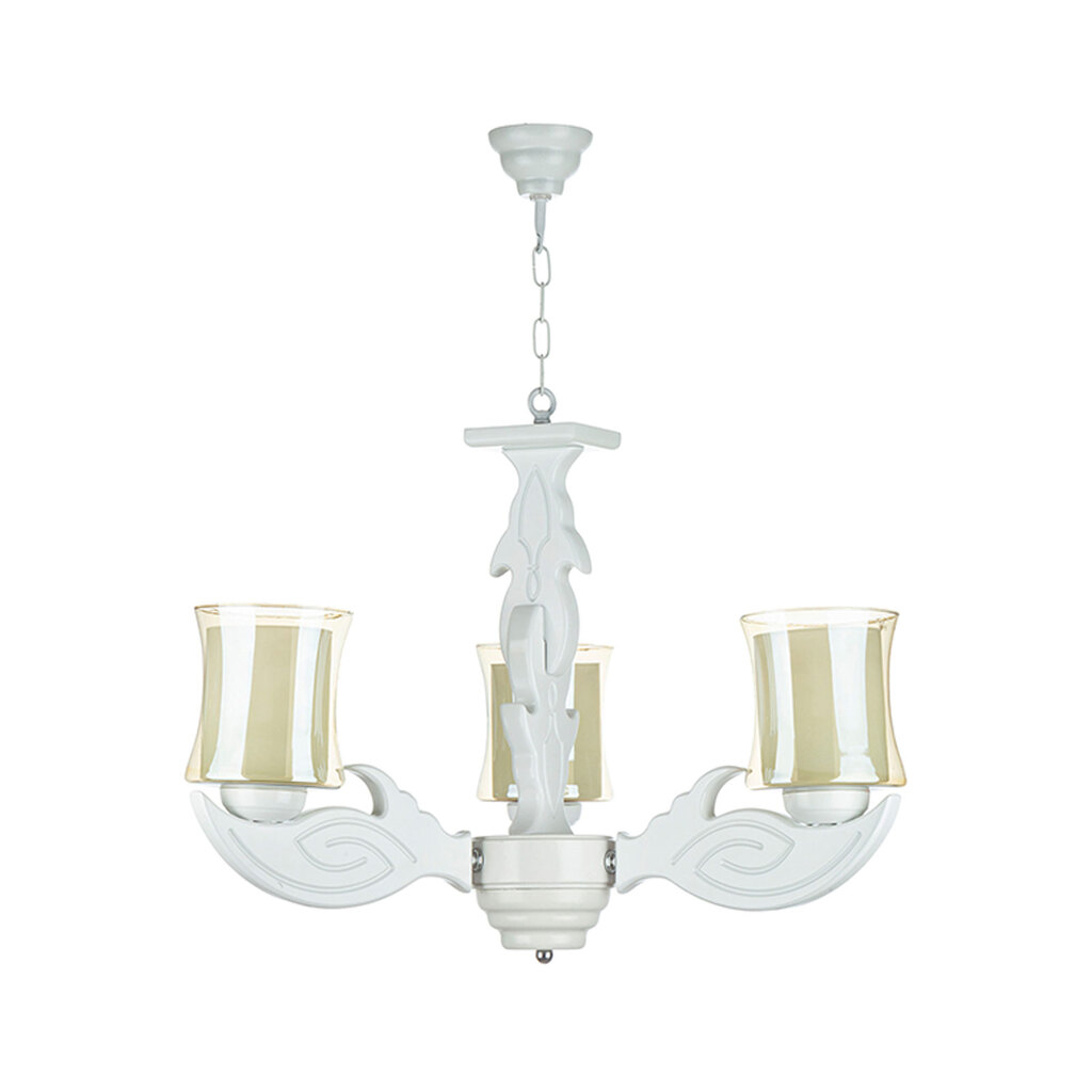 لوستر سه شعله چشمه نور کد G654/3-WT