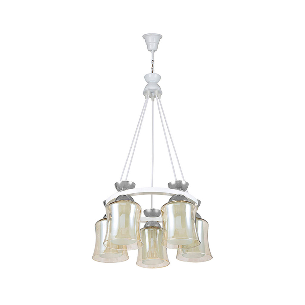 لوستر پنج شعله چشمه نور کد G643/5-WT