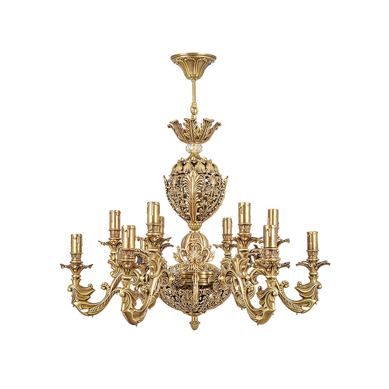 لوستر دایکاست ۱۲ شعله چشمه نور کد S3616/6+6-A