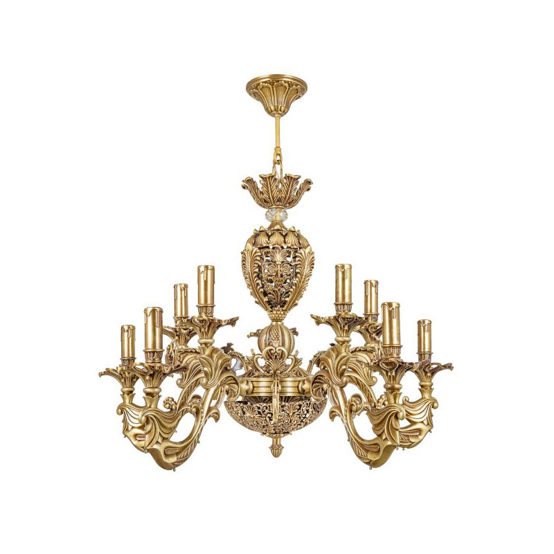 لوستر دایکاست ۱۰ شعله چشمه نور کد S3617/5+5-A