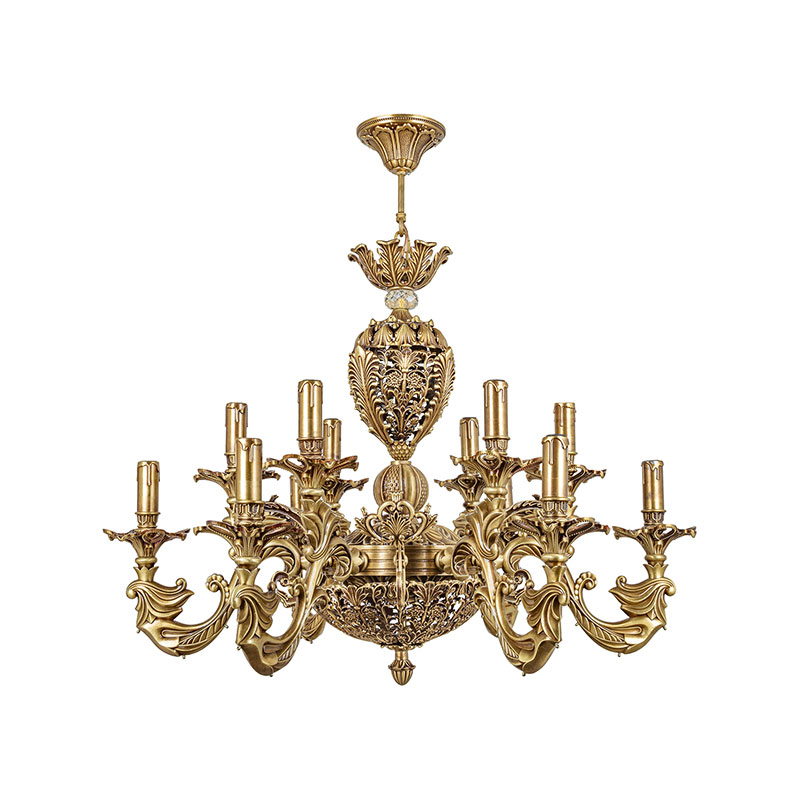 لوستر دایکاست ۱۲ شعله چشمه نور کد S3617/6+6-A