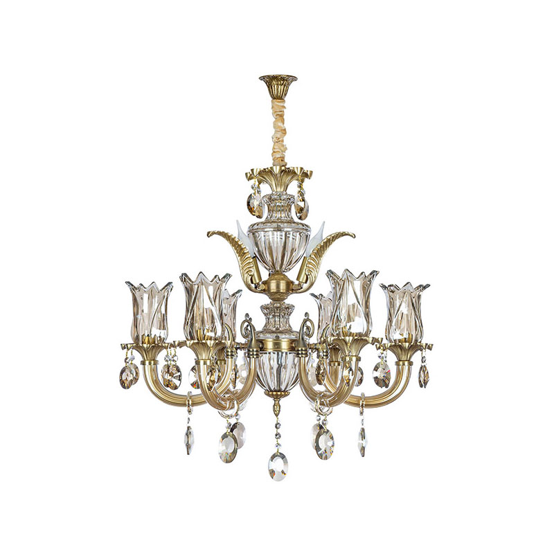 لوستر ۹ شعله چشمه نور کد C3330/6+3-AO