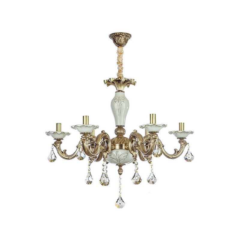 لوستر ۶ شعله چشمه نور کد C3329/6-WT-AO