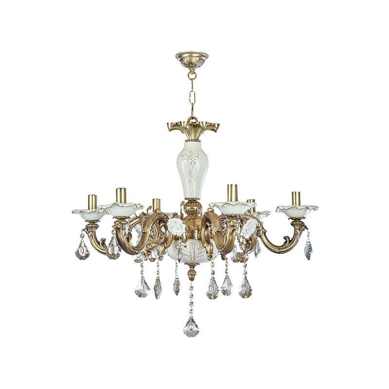 لوستر ۶ شعله چشمه نور کد C3315/6-WT-AO