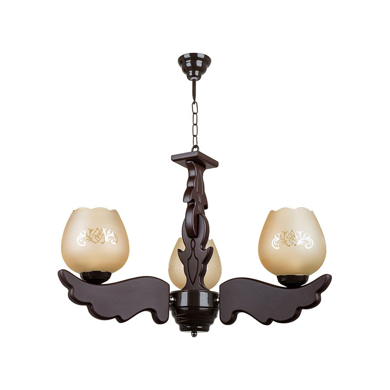 لوستر سه شعله چشمه نور کد G648/3-BR