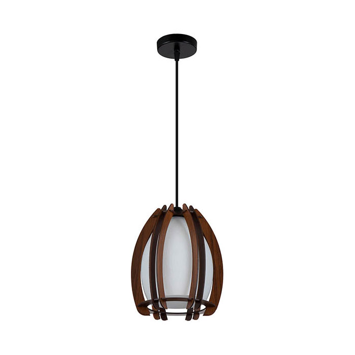 چراغ آویز چوبی چشمه نور کد A1311/1H-BR