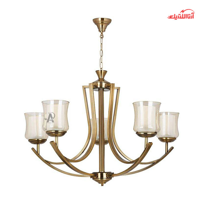 لوستر ۵ شعله چشمه نور کد H2618/5