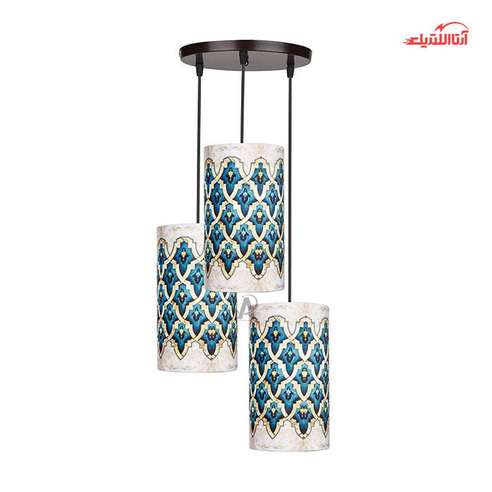چراغ آویز طرح دار چشمه نور کد A1305/3H