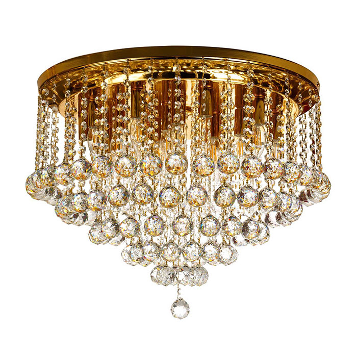 لوستر سقفی کریستالی چشمه نور کد ۶۶۳۸/۶۰