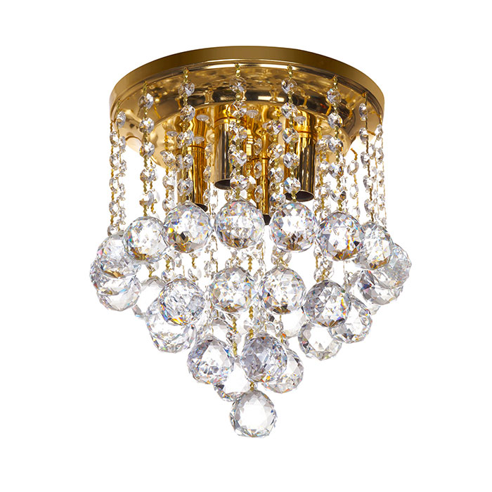 لوستر سقفی کریستالی چشمه نور کد ۶۶۳۸/۲۰