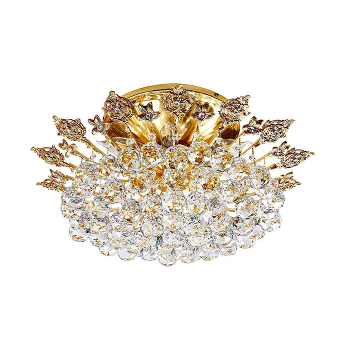 لوستر سقفی کریستالی چشمه نور ۸ شعله کد H2631/50