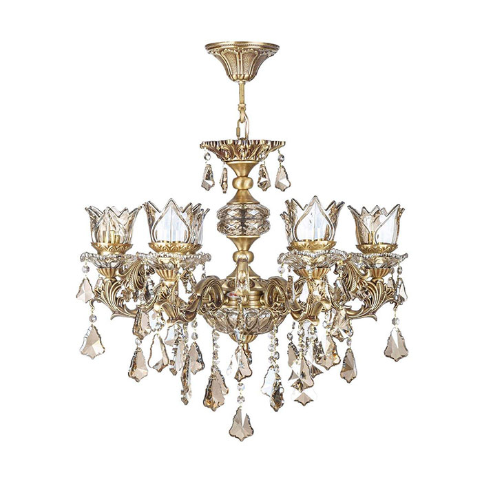 لوستر دایکاست ۶ شعله چشمه نور کد S3591/6-A