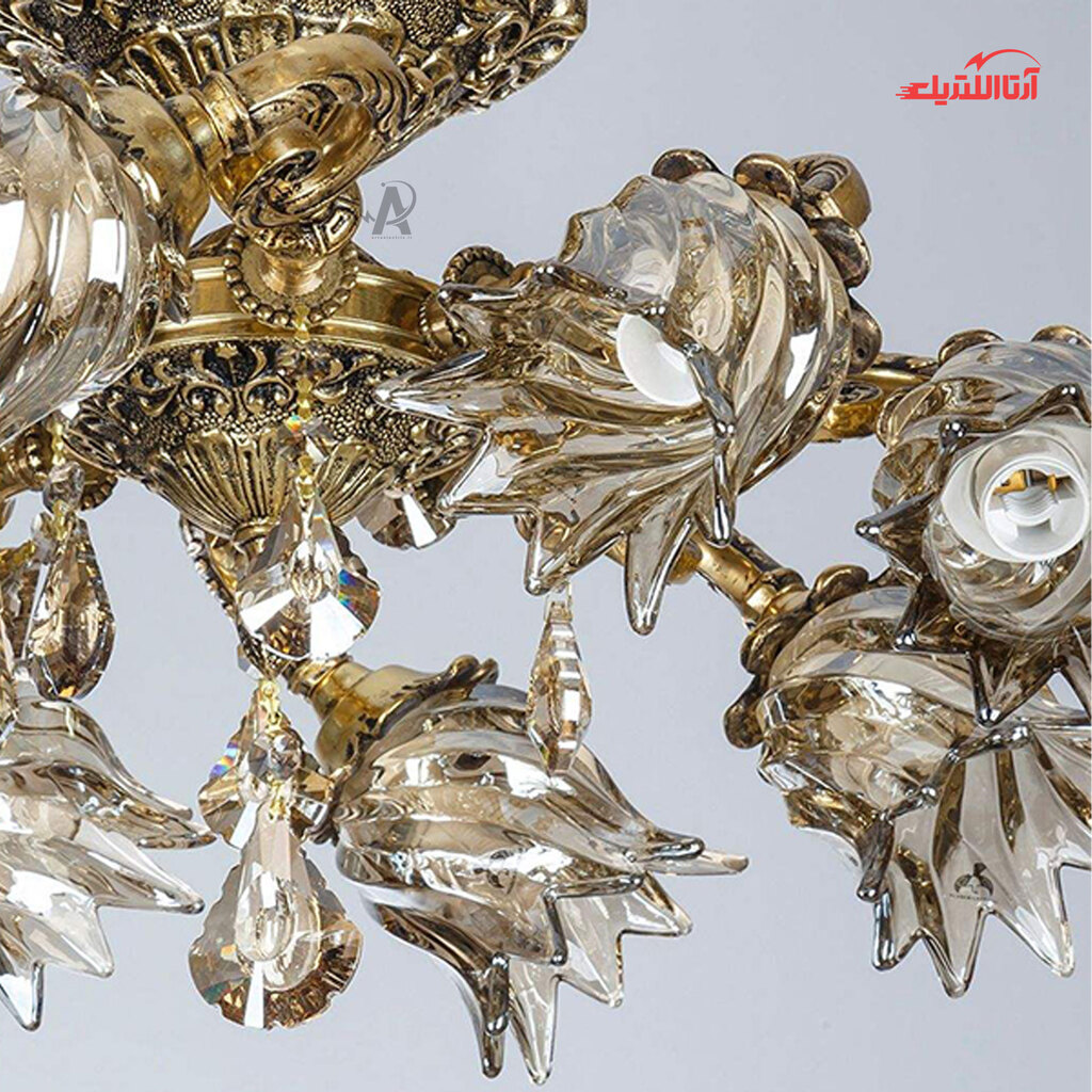 لوستر هشت شعله چشمه نور کد C2980/8B