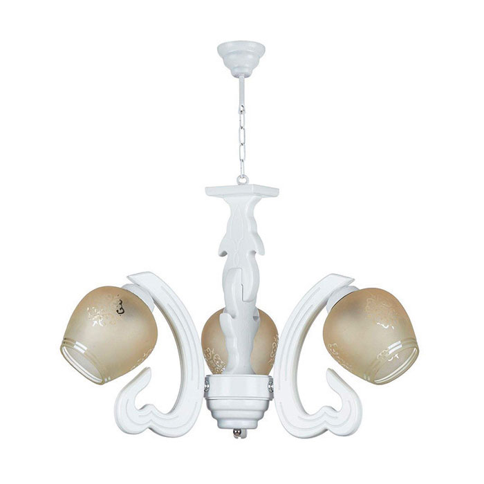 لوستر سه شعله چشمه نور کد G641/3-WT