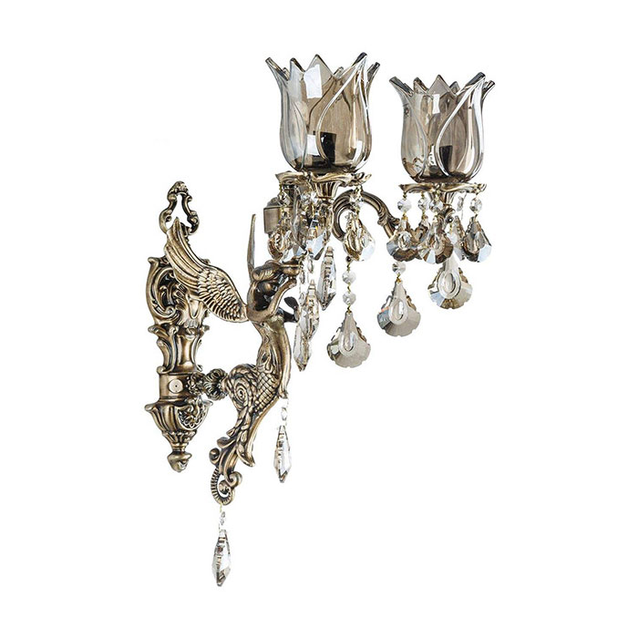 چراغ دیواری ۲ شعله چشمه نور کد M3578/1W-A