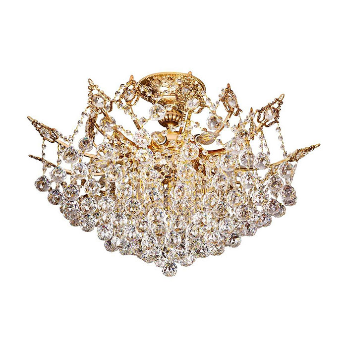 لوستر کریستالی چشمه نور ۱۸ شعله کد H2647/12