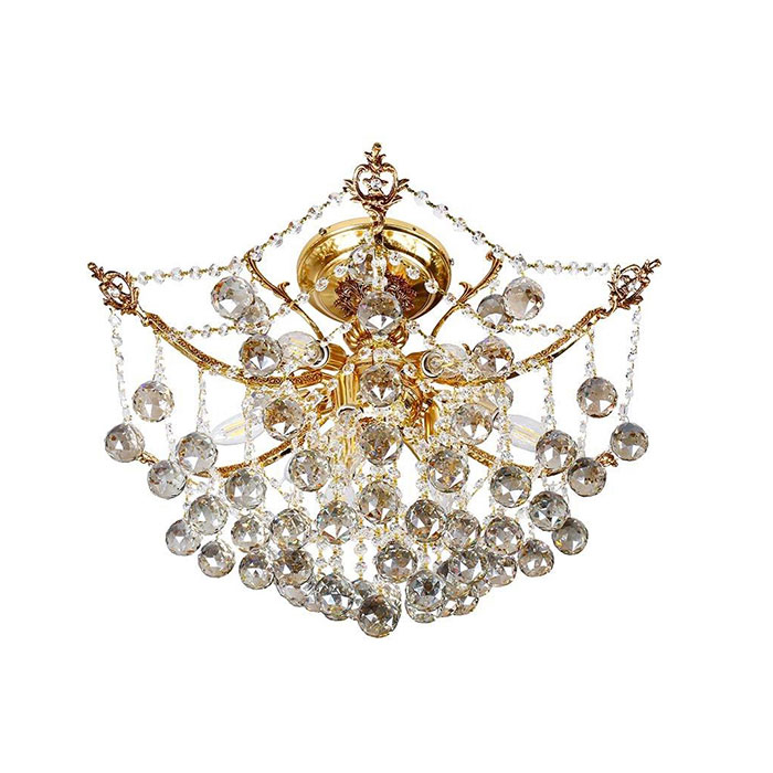 لوستر کریستالی چشمه نور ۹ شعله کد H2646/6