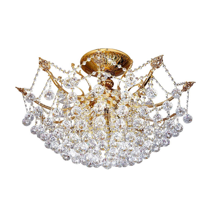 لوستر کریستالی چشمه نور ۱۵ شعله کد H2646/10