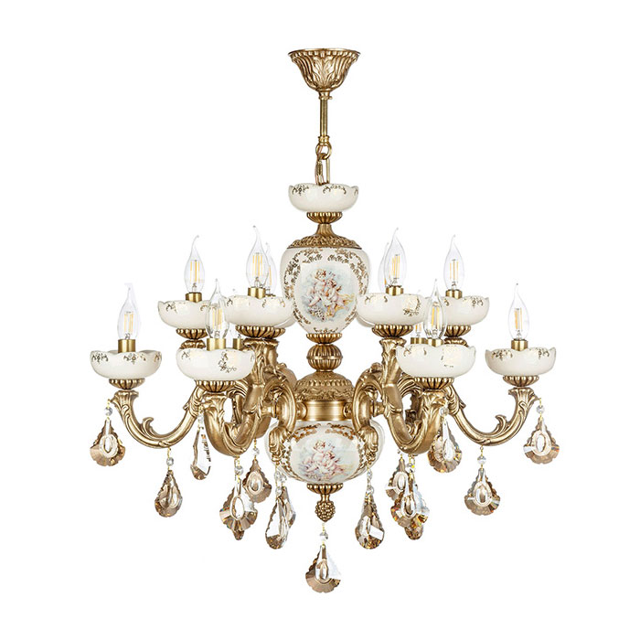 لوستر چشمه نور ۱۲ شعله کد C2922/6-A