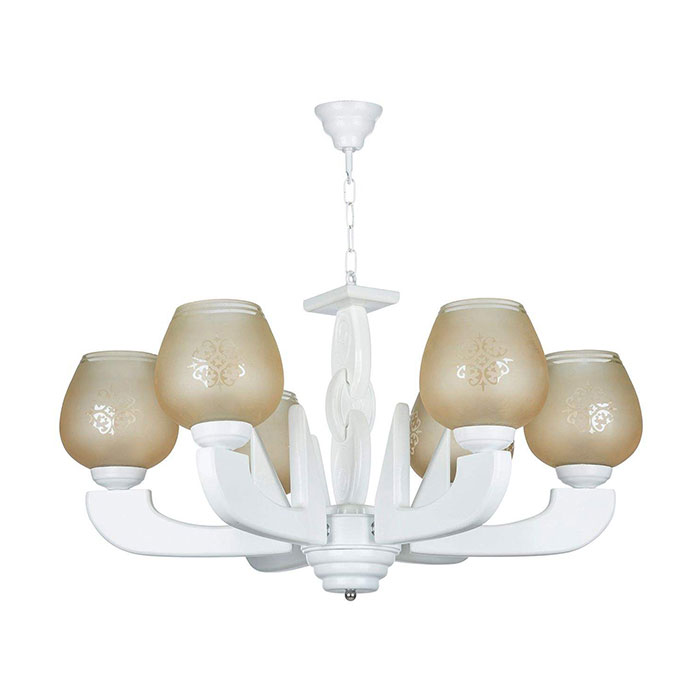 لوستر شش شعله چشمه نور کد G623/6-WT