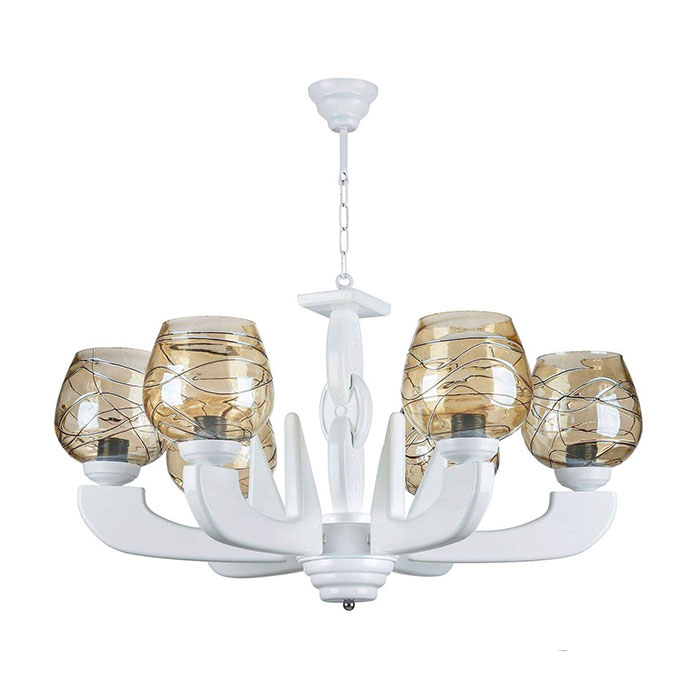 لوستر ۶ شعله چشمه نور کد G622/6-WT