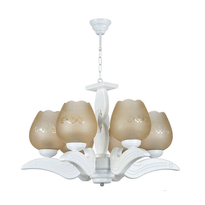 لوستر ۶ شعله چشمه نور کد G621/6-WT